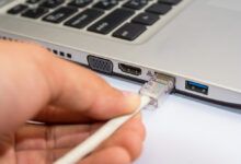Laptop with Ethernet port