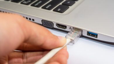 Laptop with Ethernet port