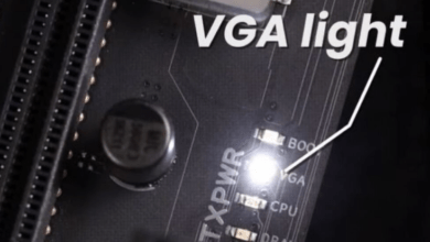 VGA Light On Motherboard