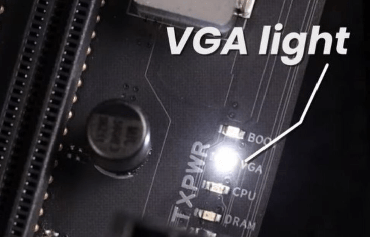 VGA Light On Motherboard